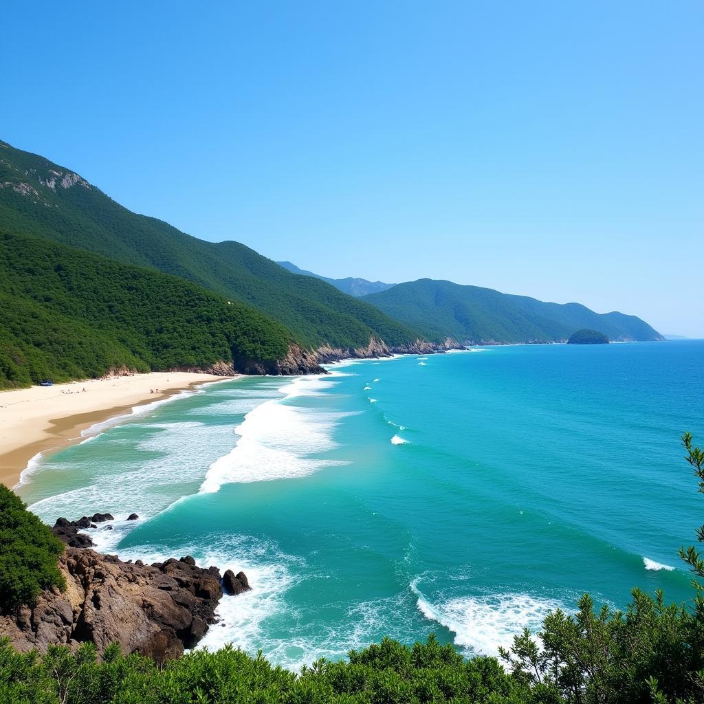 Vung Tau Coastal Scenery Beach Mountains