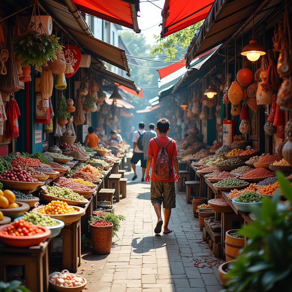 Exploring the local market near Homestay Melody Vung Tau