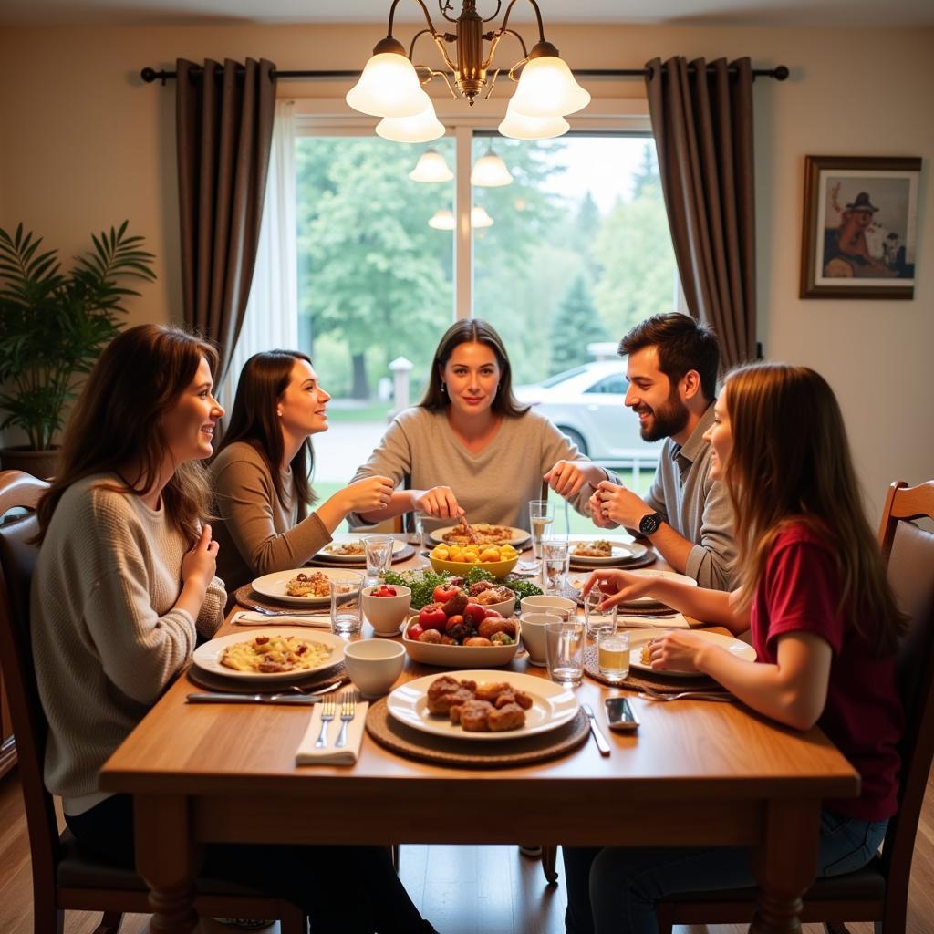 White Rock South Surrey Homestay Family Dinner