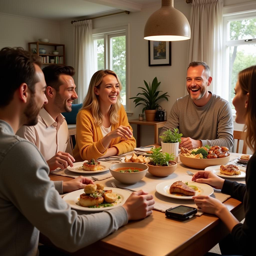 Adelaide Homestay Family Dinner