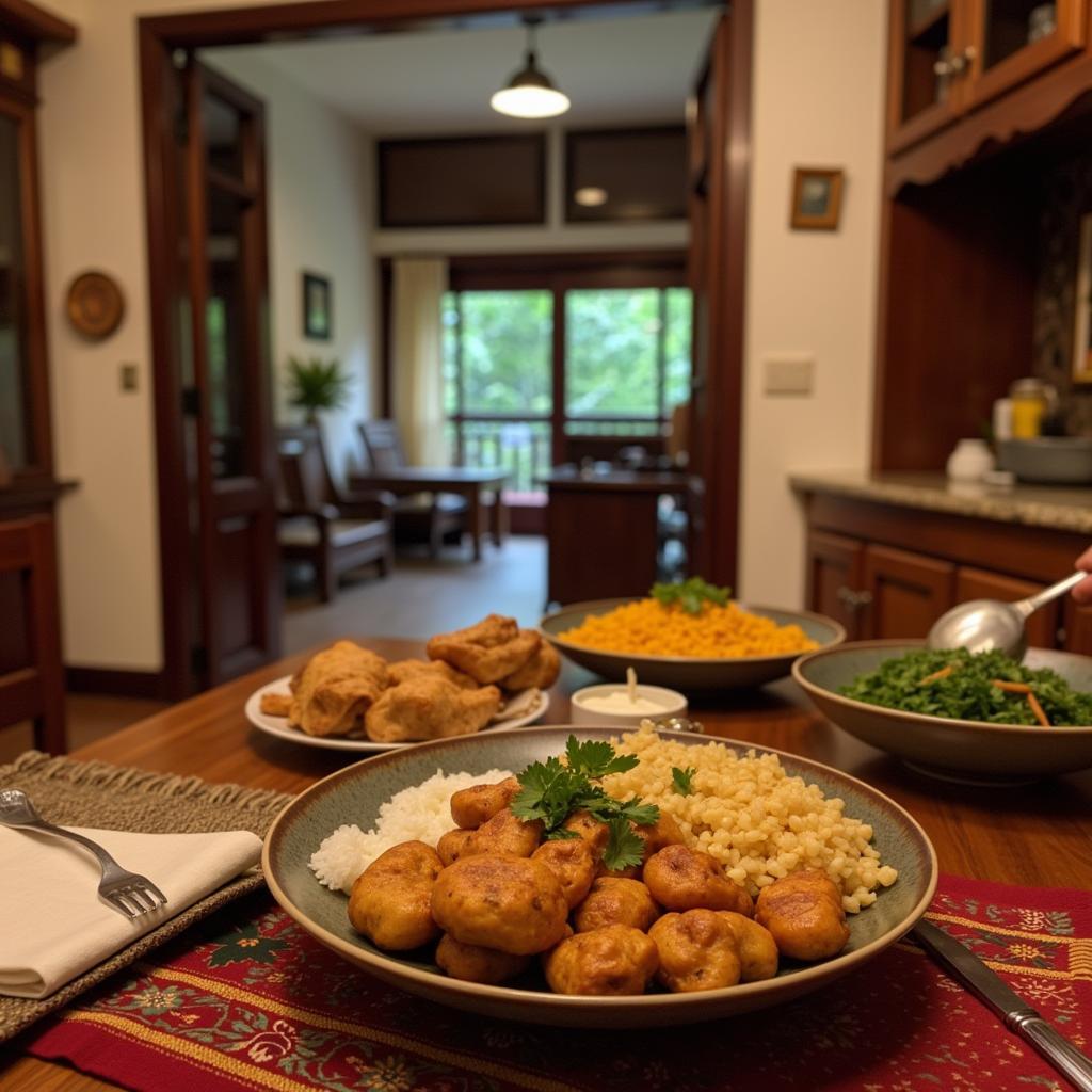 Ajantha Homestay Dining Area