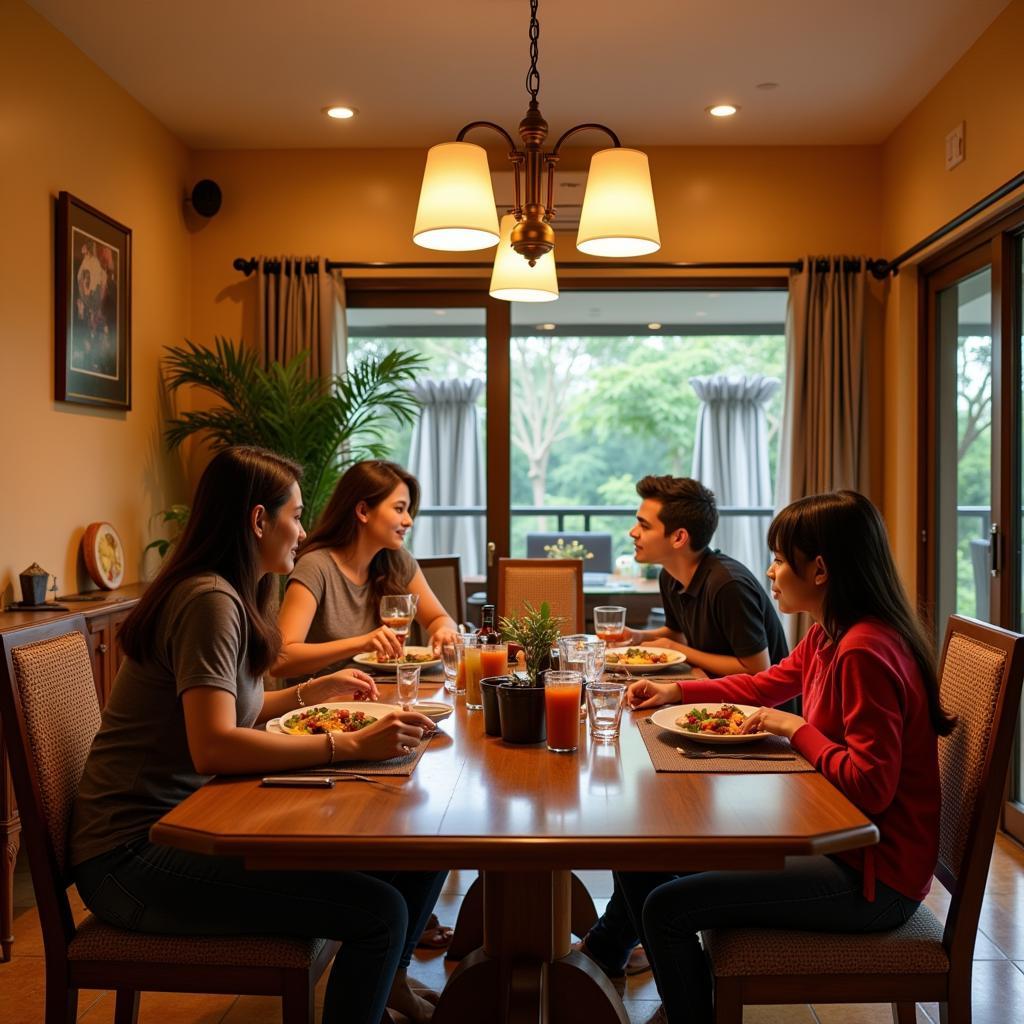 Alibaug Homestay Dining Area