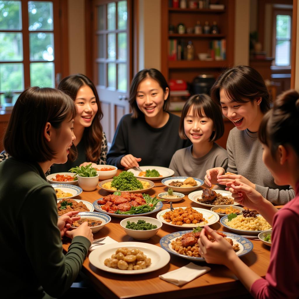 Alishan Homestay Family Dinner