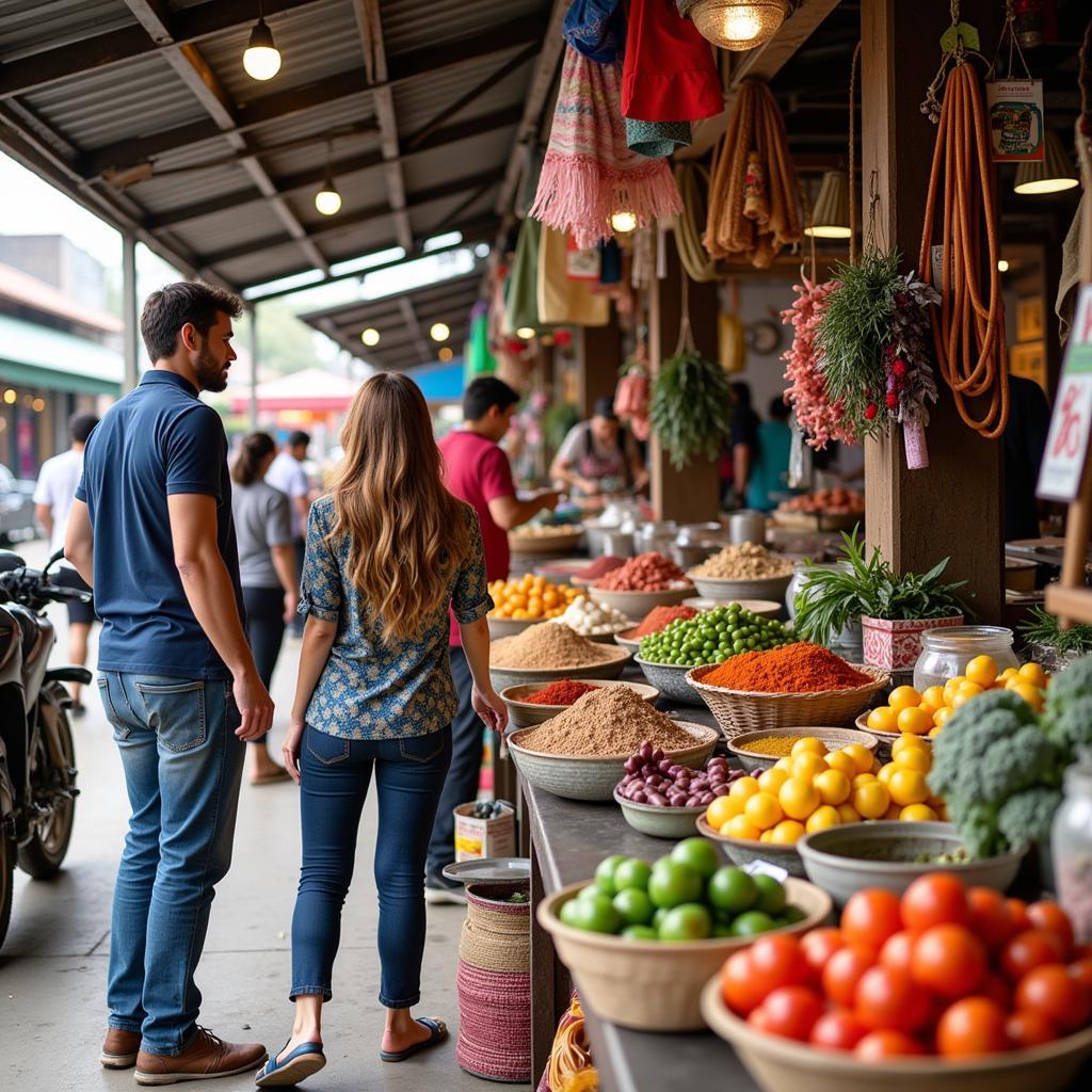 Exploring the local market near an Ampang Hilir homestay