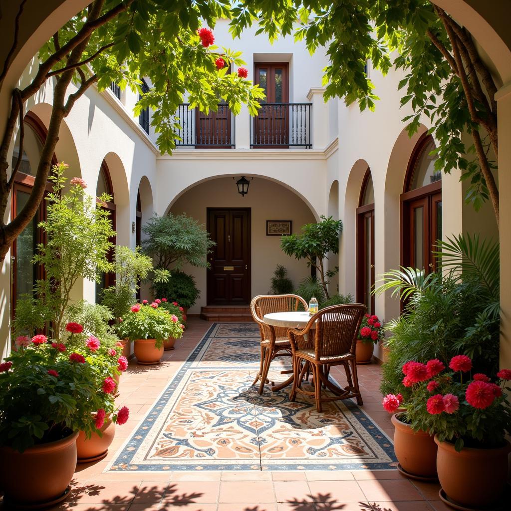 Andalusian courtyard homestay