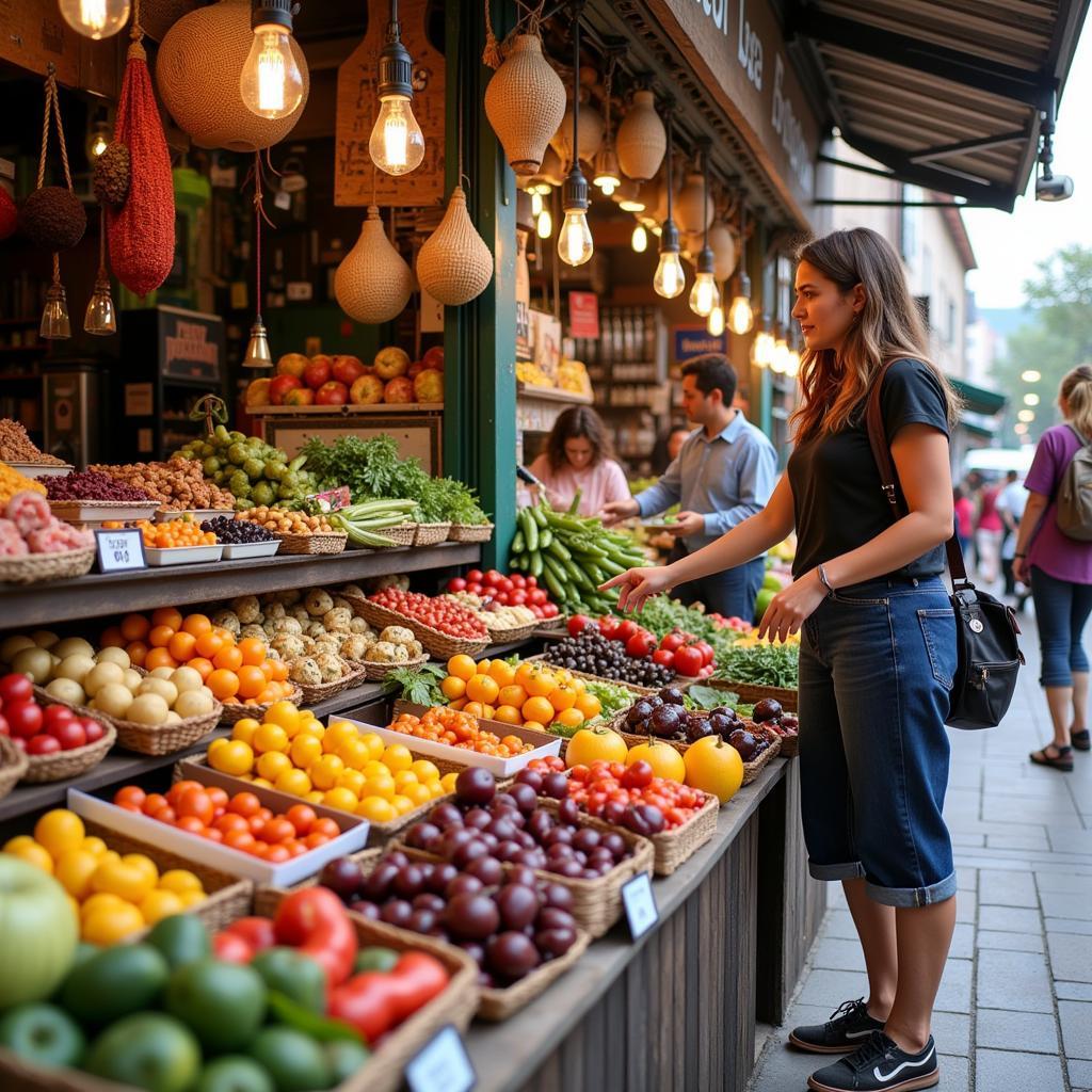 Exploring the Local Market with the Host