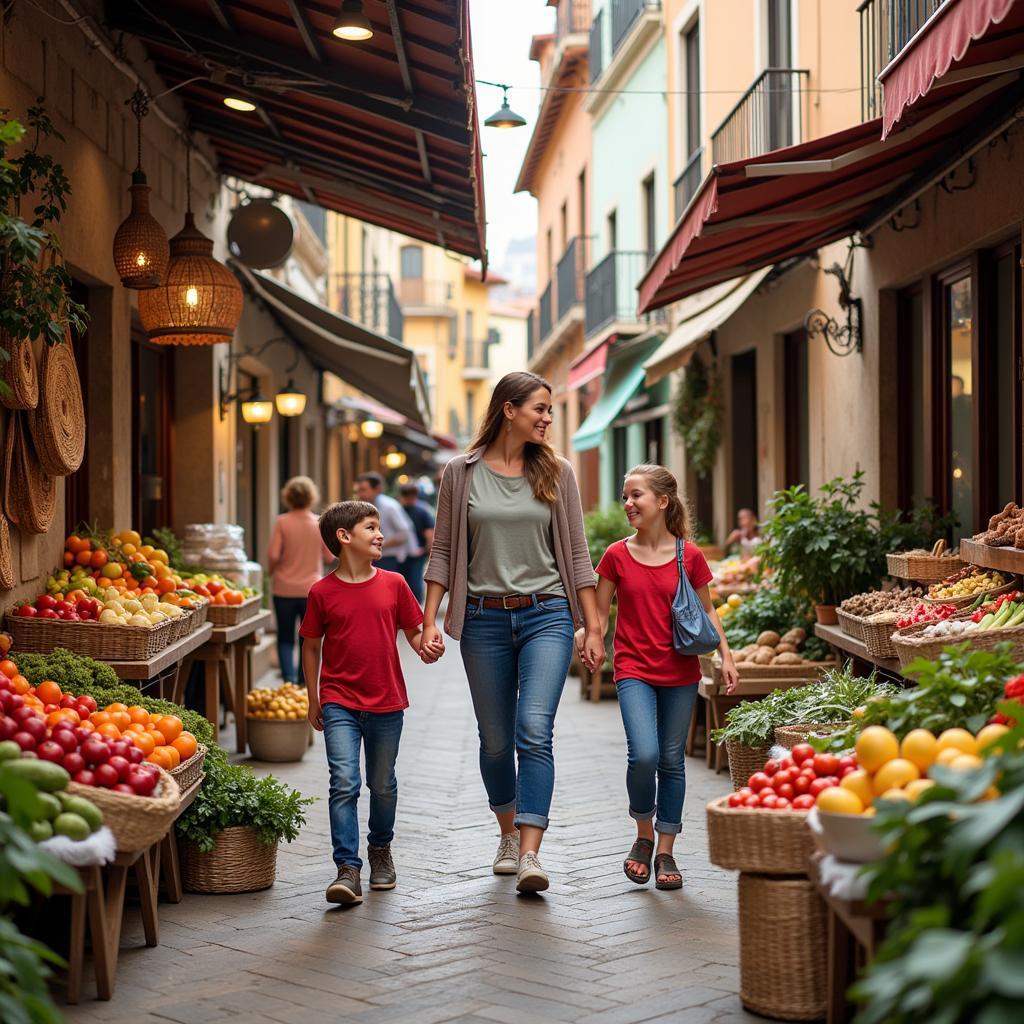 Visiting a local market with an Angelina Jav host