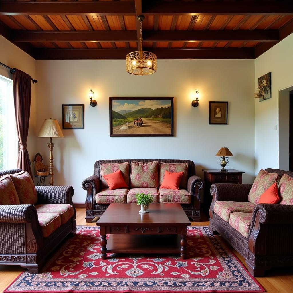 Cozy Living Room at Azizya Homestay Putatan