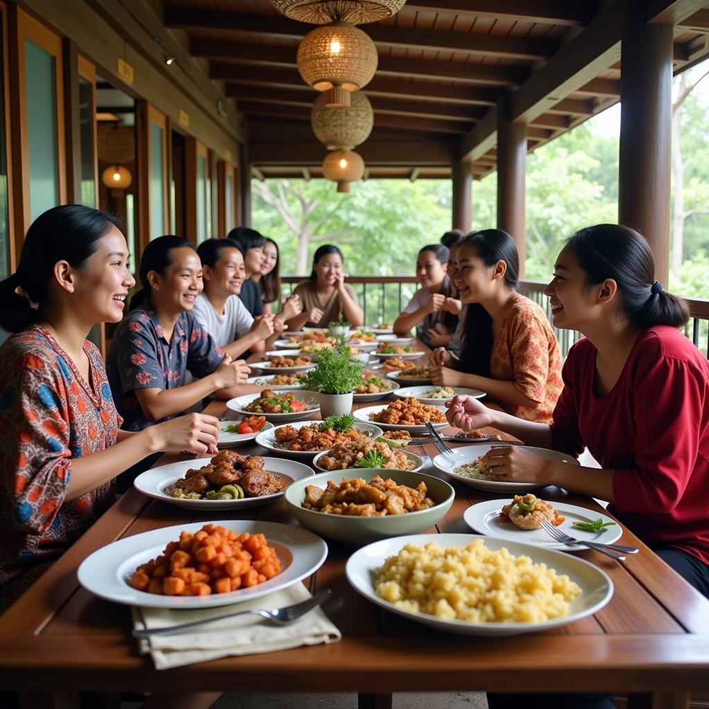 Sharing a Meal with a Kelabit Family