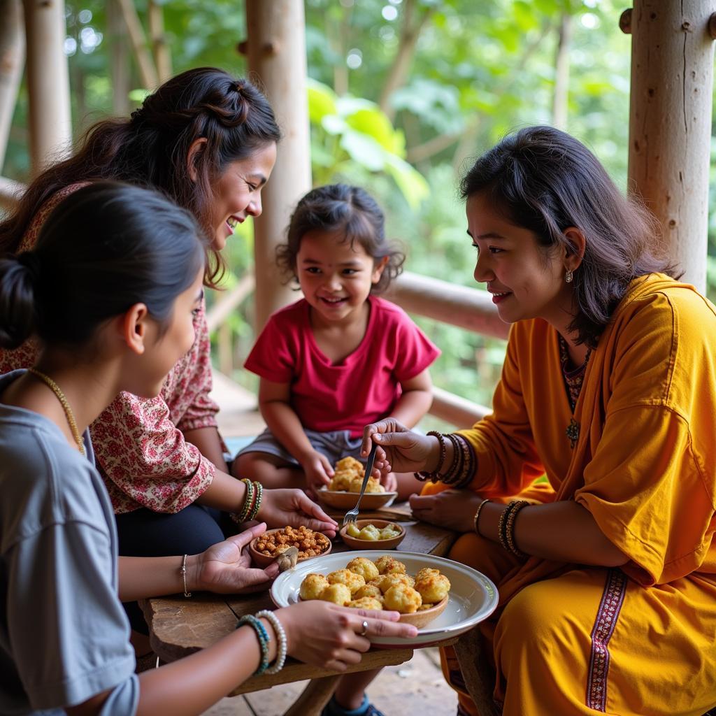 Family at Banasura Dam Homestay