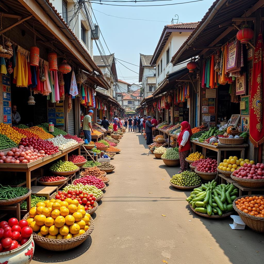 Bandar Segamat Local Market with Spanish Influence