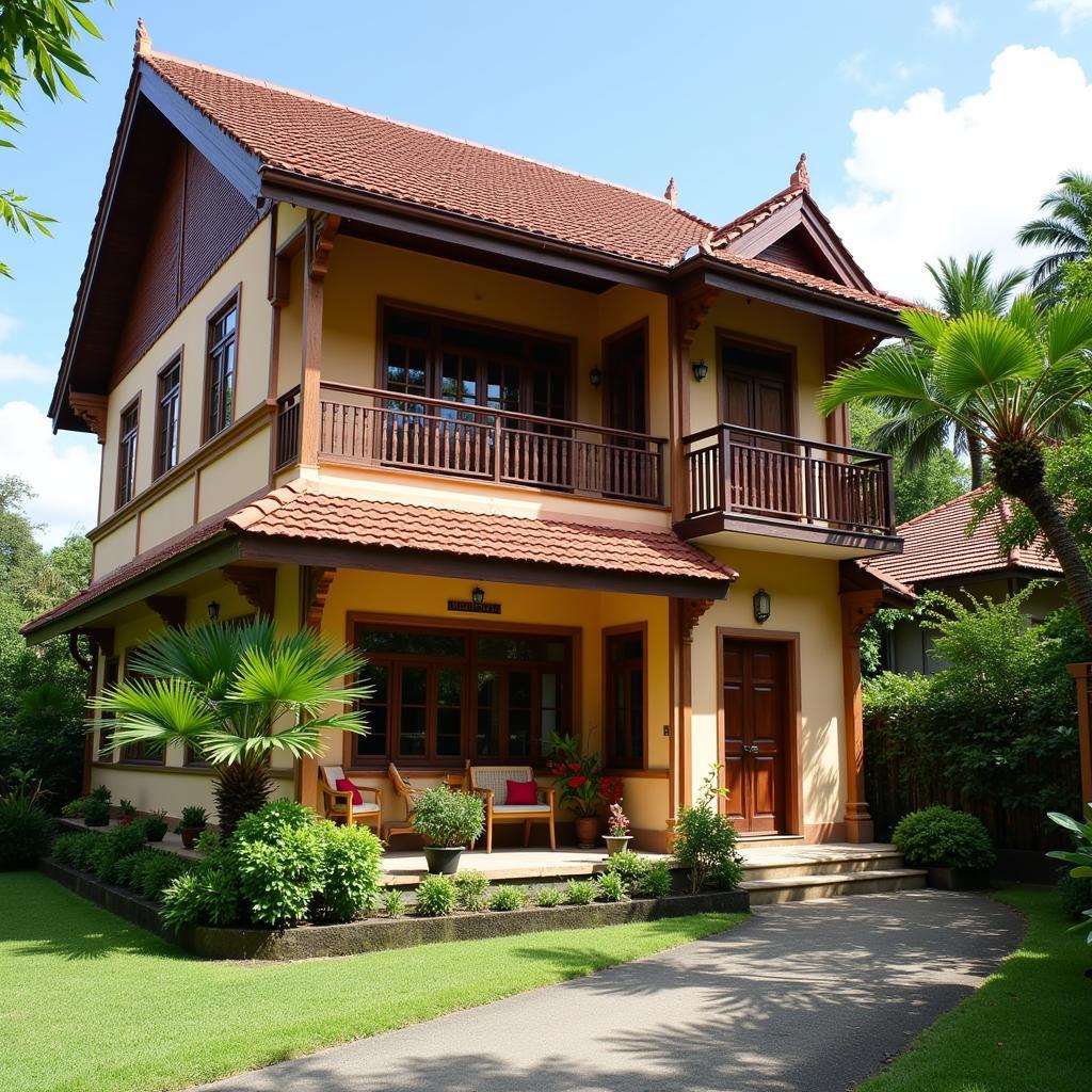 Traditional Malaysian Banglo Homestay Exterior in Kuantan