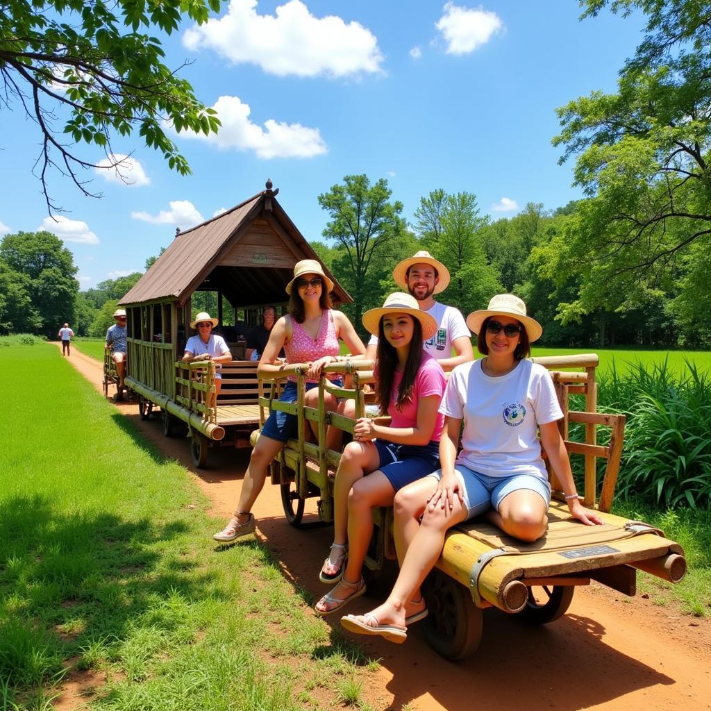 Riding the Bamboo Train in Battambang