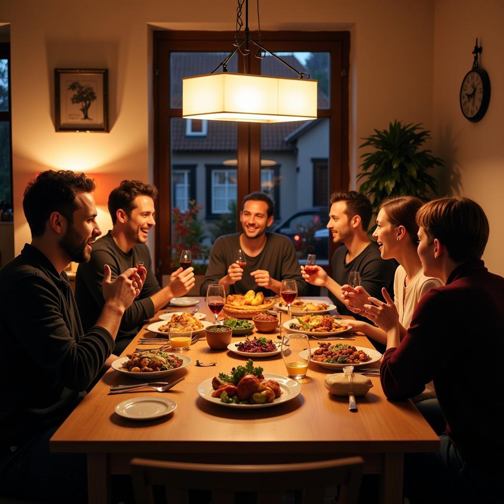 Berlin Homestay Family Dinner