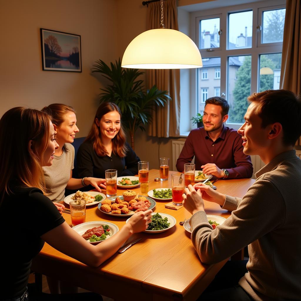 Berlin Homestay Family Dinner