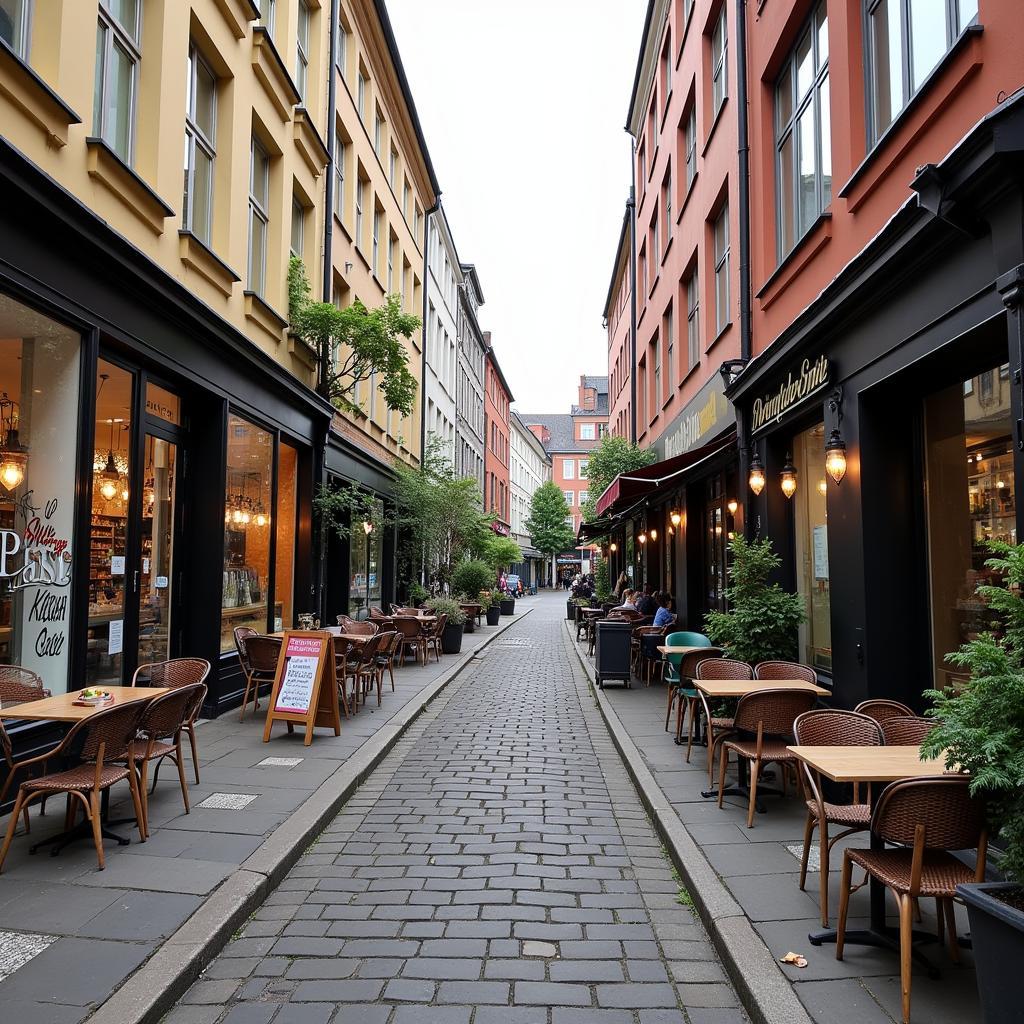 Exploring the neighborhood around a Berlin homestay hostel