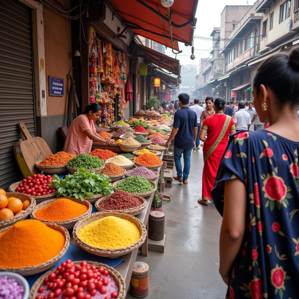 Visiting a Local Market near Bharti Homestay