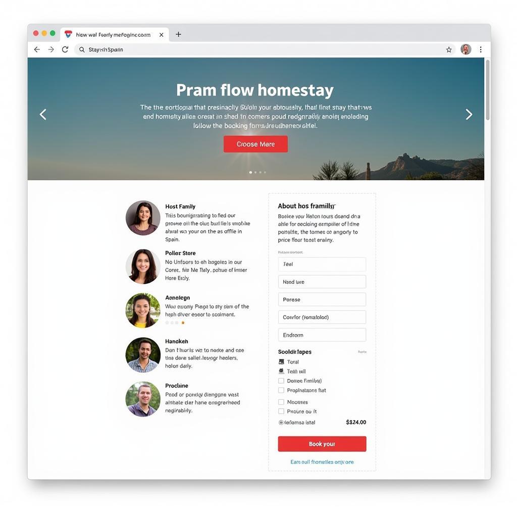 Booking a homestay online through me Stay in Spain