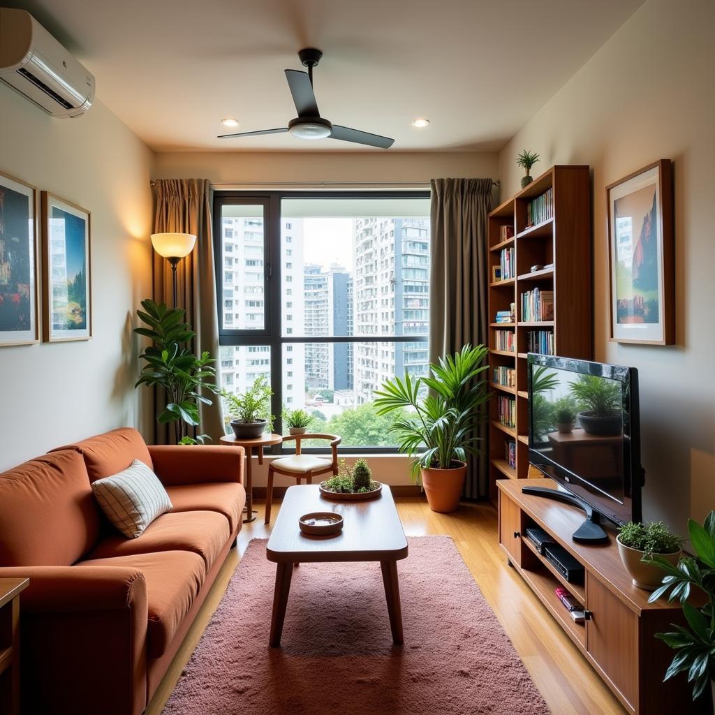 Cozy Living Room in a Budget Homestay Kuala Lumpur