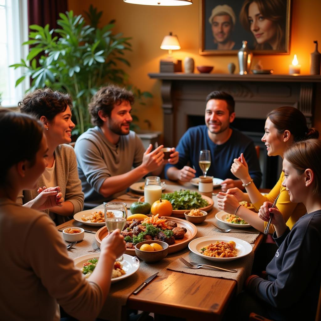 Family Dinner in a Buenos Aires Homestay