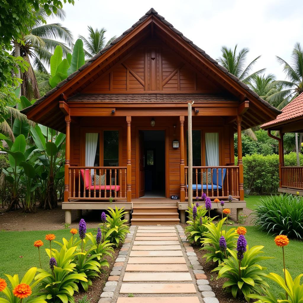 A beautiful traditional Malaysian homestay nestled amongst lush greenery in Bukit Gambang, Kuantan, Pahang.