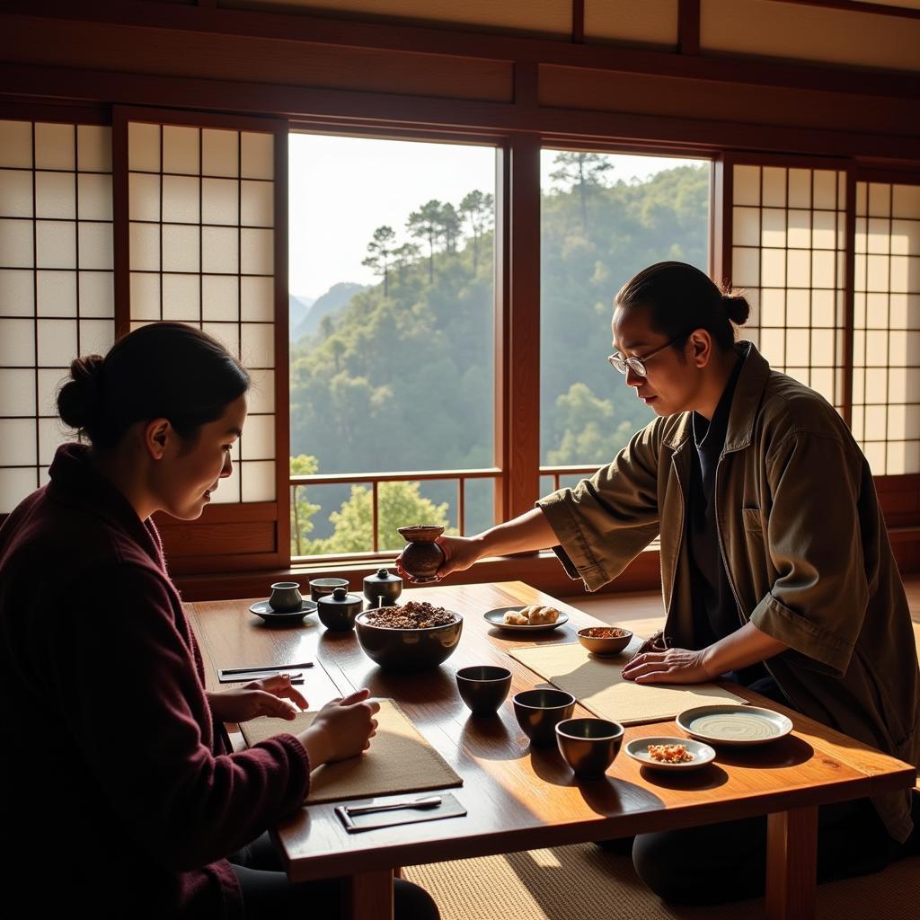 Enjoying a Traditional Tea Ceremony in a Busan Hanok Homestay