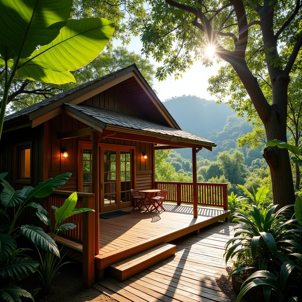 Cabin Homestay in Selangor with Rainforest View