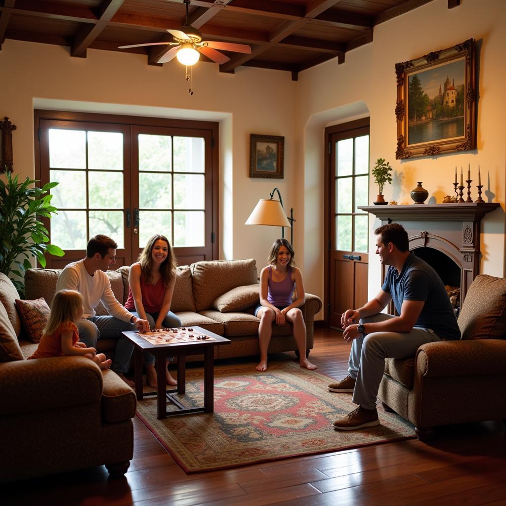 Cozy Living Room at Calista Homestay Trawas