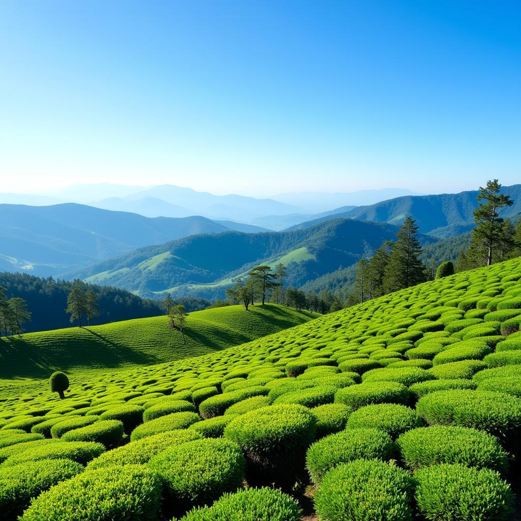 Cameron Highland Tea Plantation View