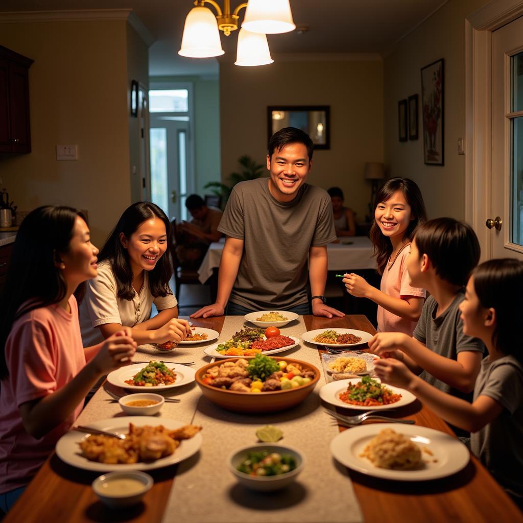 Family Meal at a Camotes Island Homestay