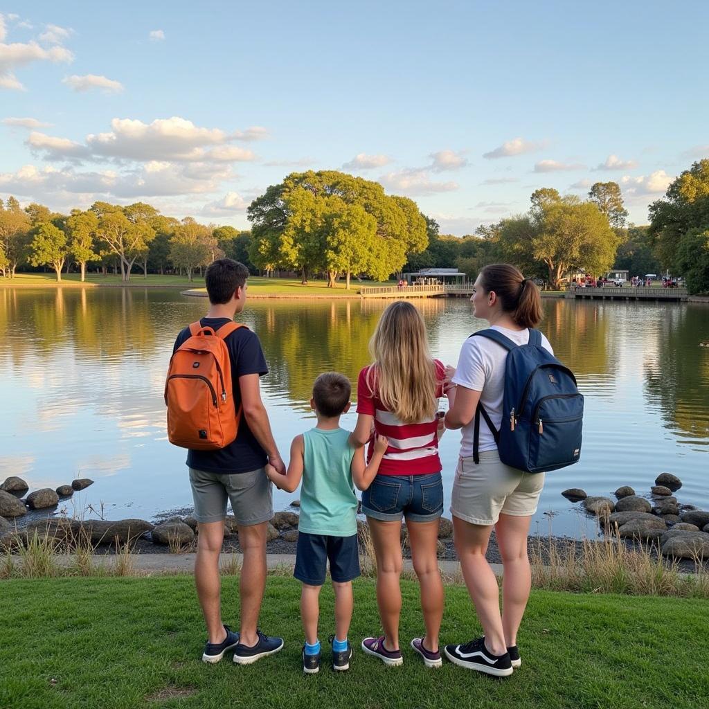 Exploring Canberra with your homestay family