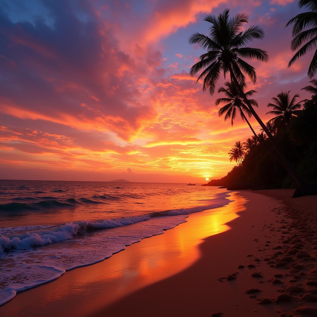 Chavakkad Beach Sunset View