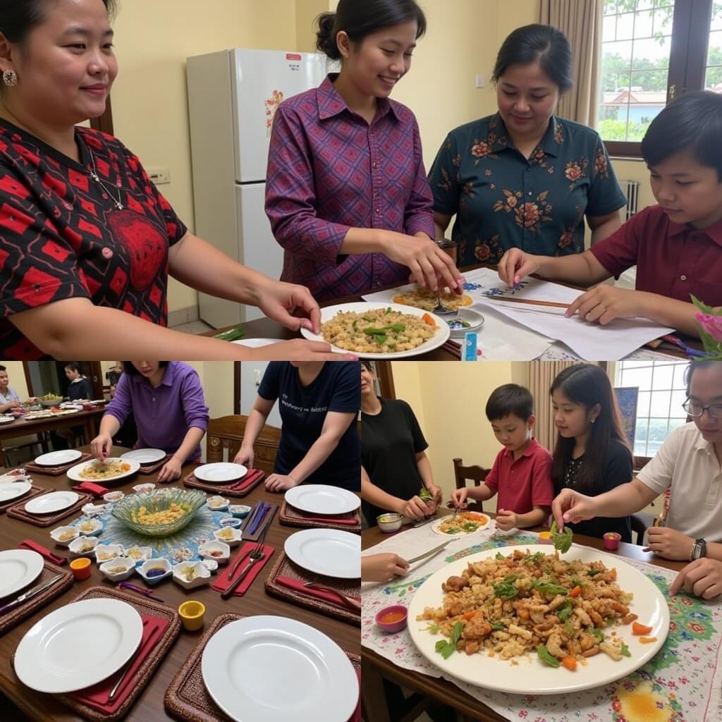 Guests participating in homestay activities in Cherating