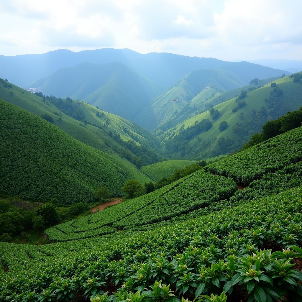 Visiting a coffee plantation near a Chika Mangalore homestay