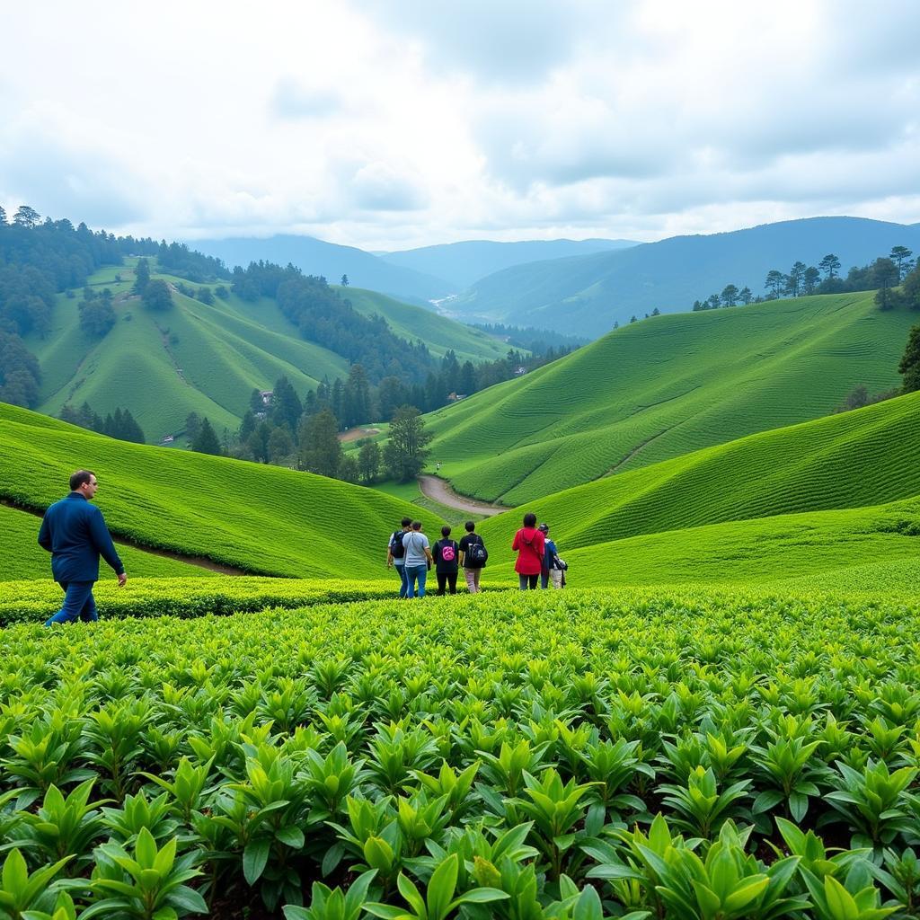 Exploring Ciater's tea plantations