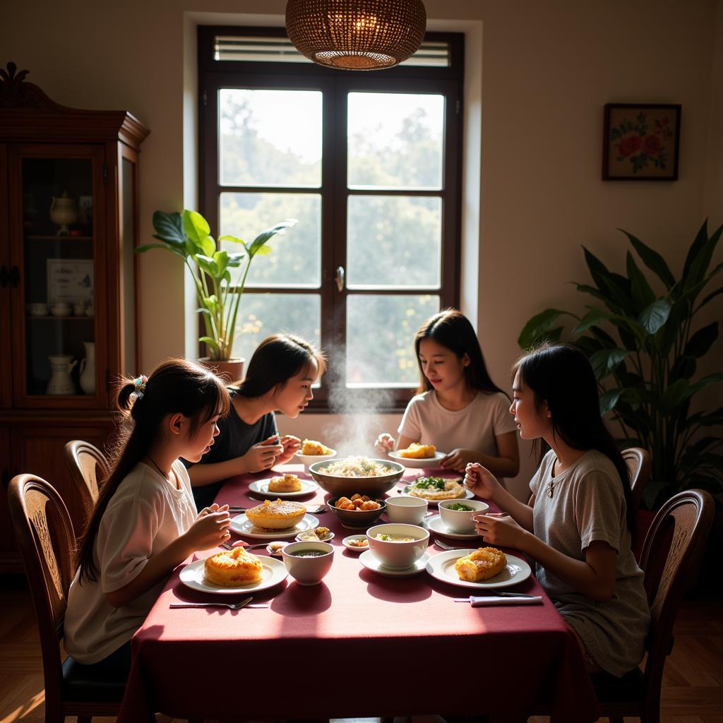 Cô Tô Homestay Family Breakfast