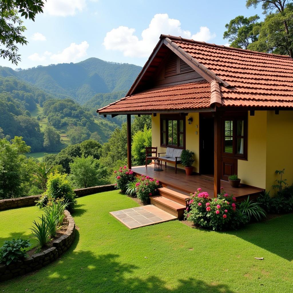 Cozy Coorg Homestay Exterior amidst Lush Greenery