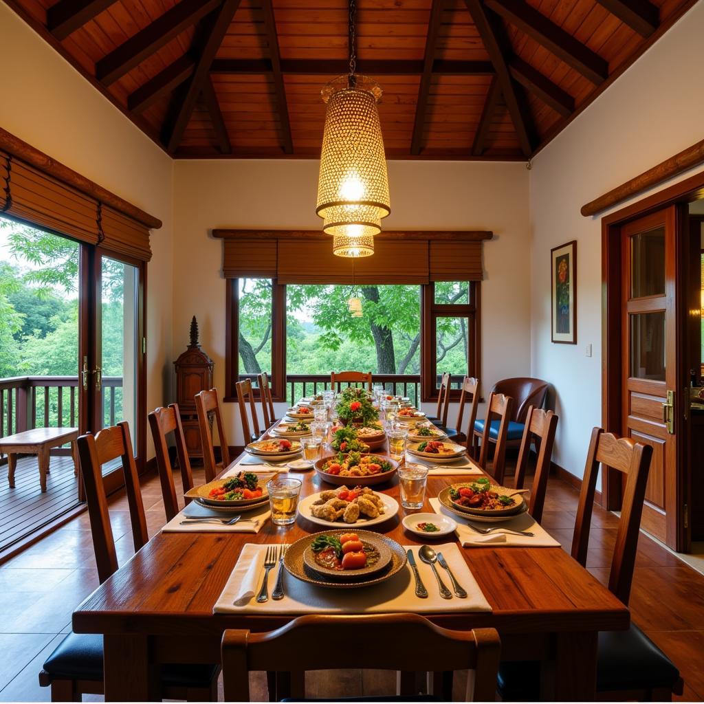 Coorg Homestay Interior Dining Area