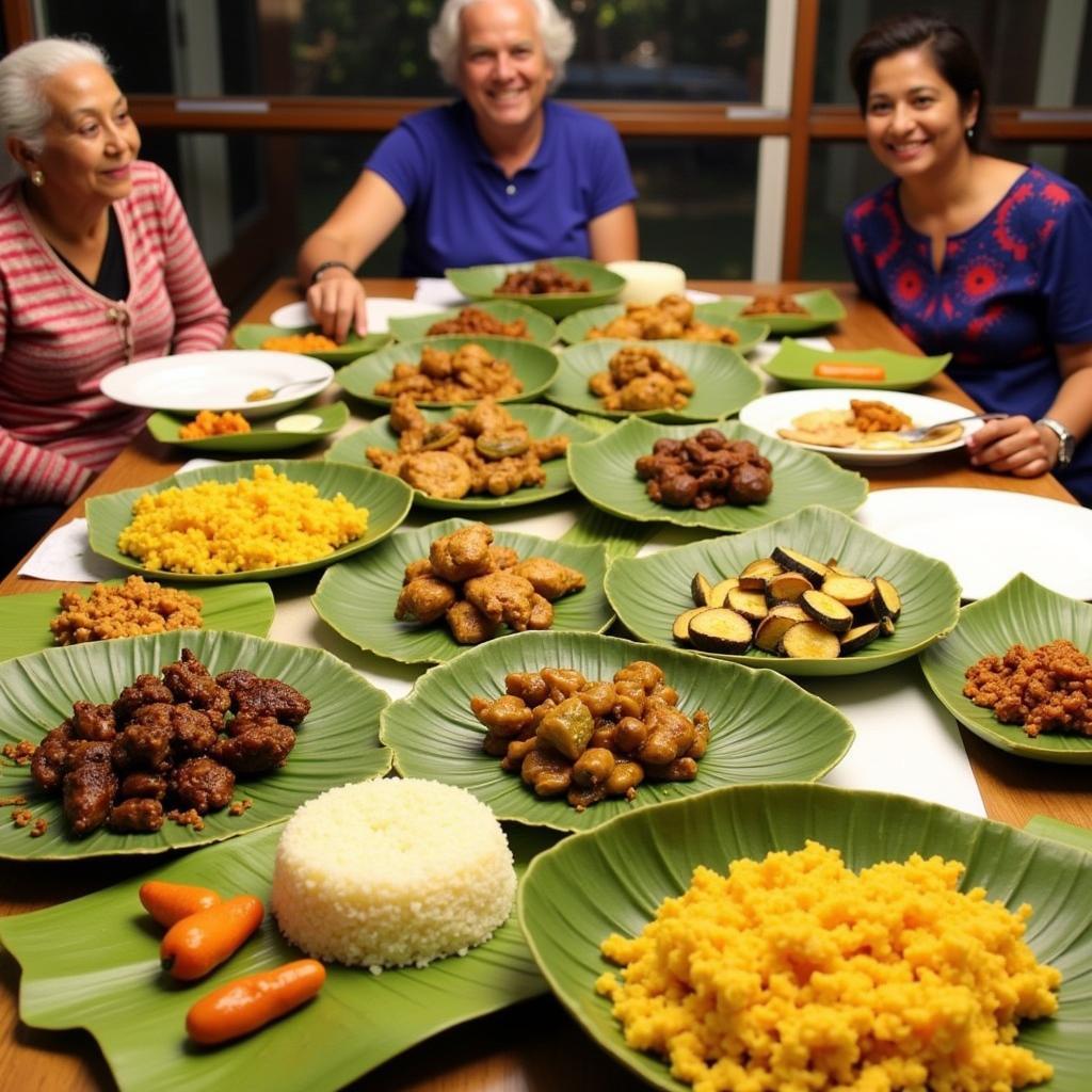 Traditional Coorgi Meal at a Homestay