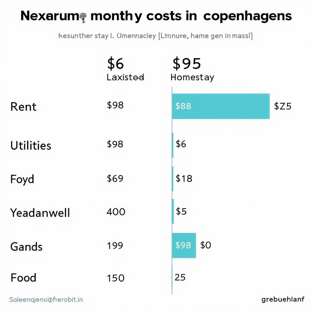 Copenhagen Accommodation Cost Comparison Chart