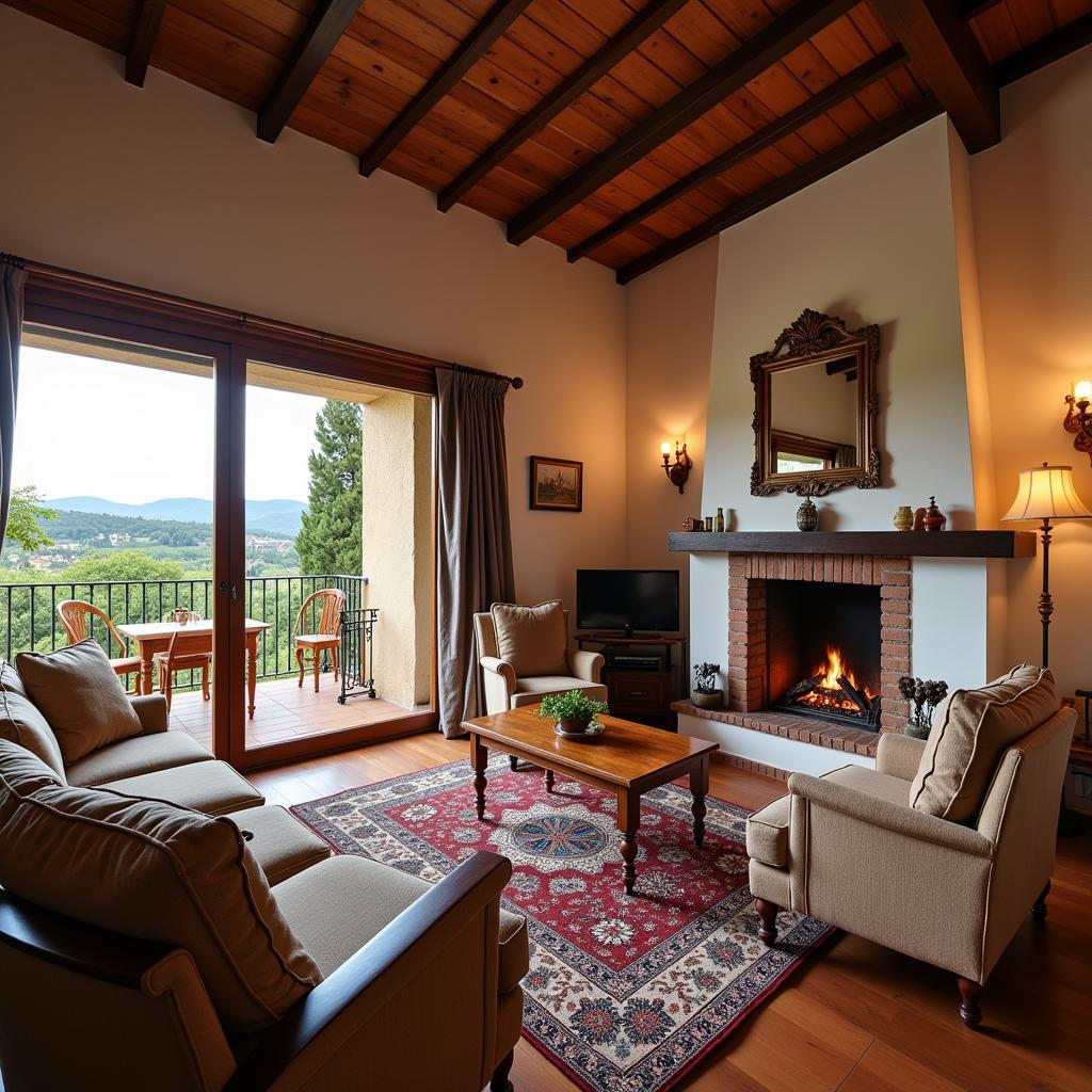 Cozy Spanish Homestay Living Room