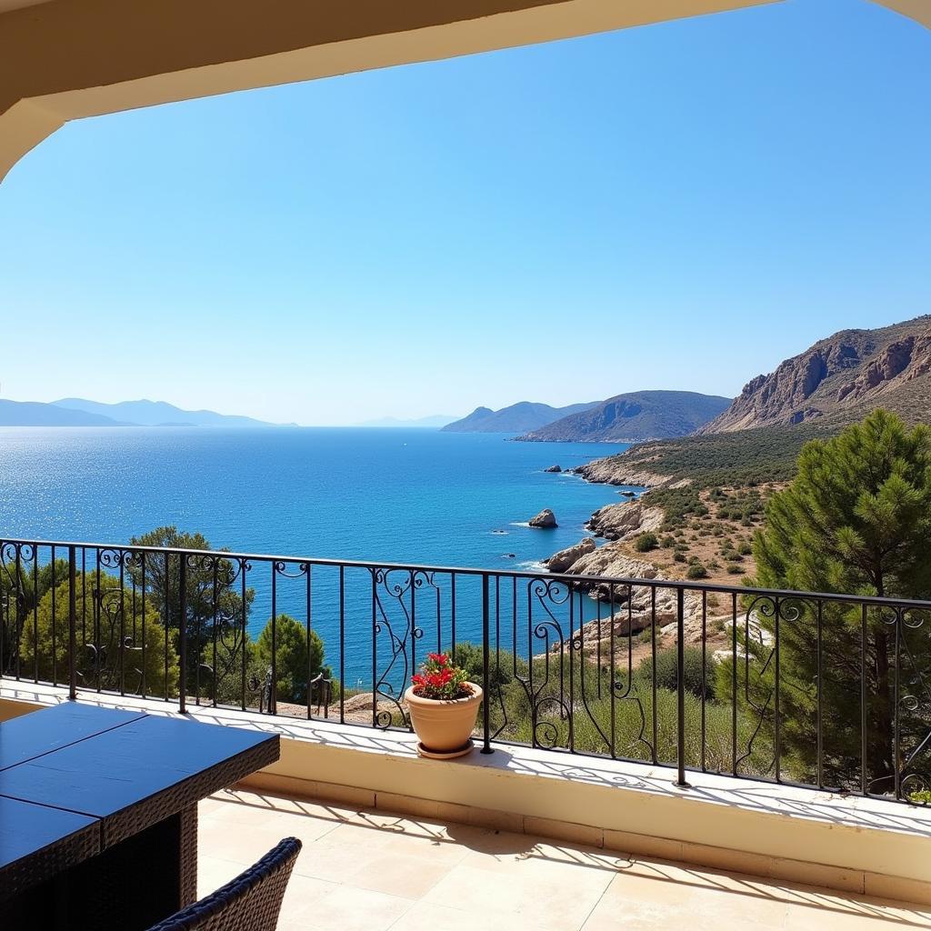 Stunning coastal view from a cyprus homestay