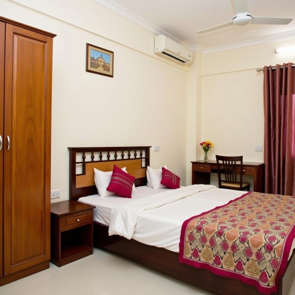 A comfortable room in a Delhi homestay