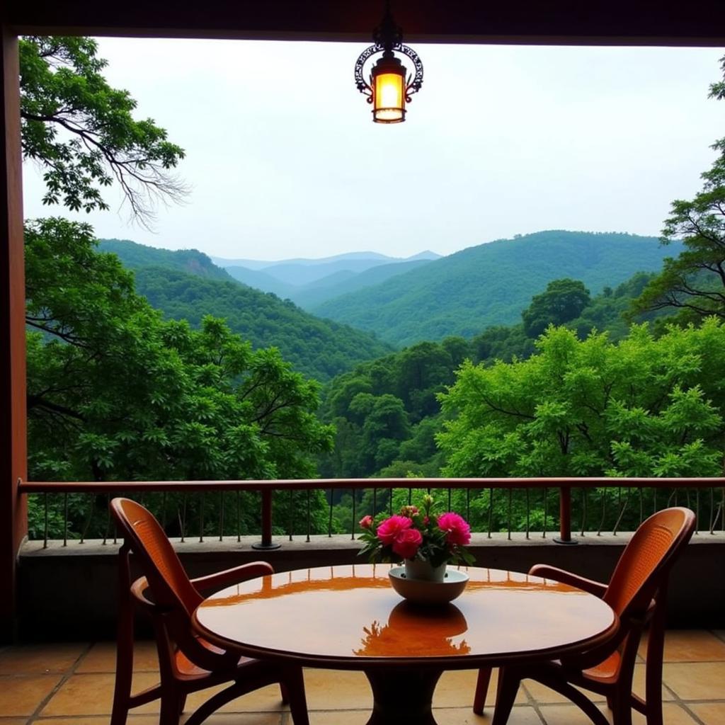 Scenic view from a homestay near Devaramane Betta