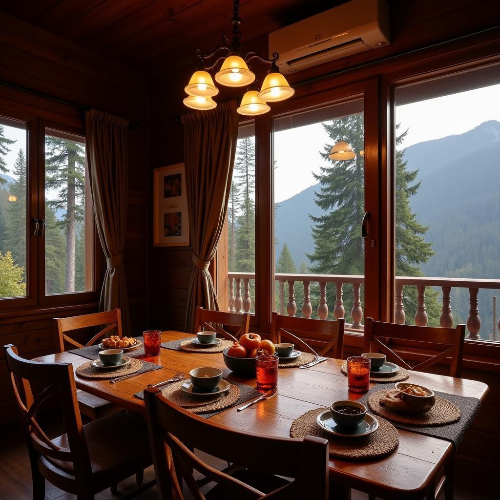 Dew Drop Homestay Zuluk Dining Area