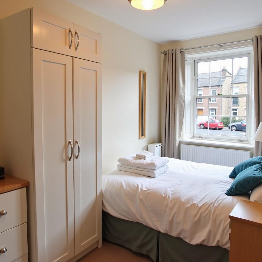 Comfortable bedroom in an Edinburgh homestay