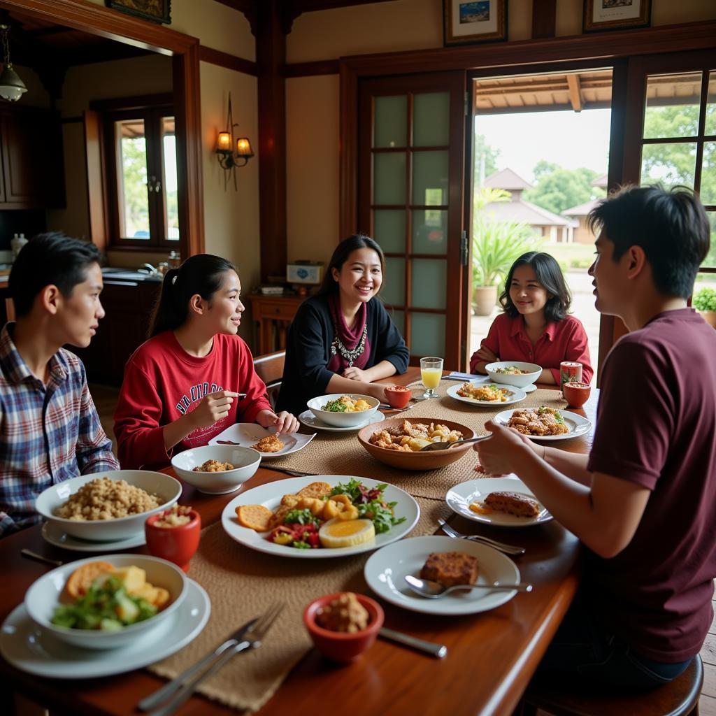 Language Exchange in a Jogja Homestay