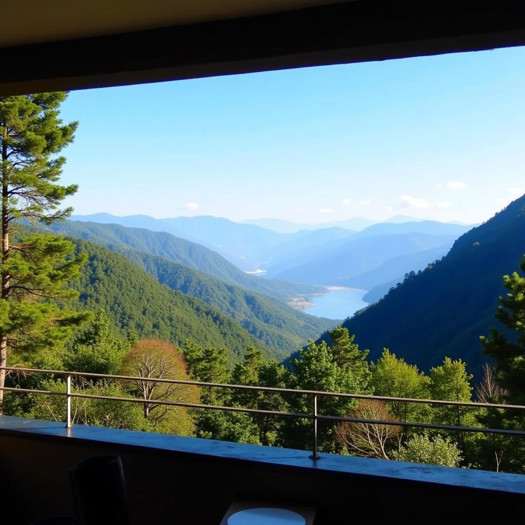 Scenic view from Ejaa Homestay in Nainital