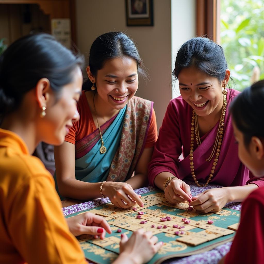 Enjoying activities with a host family in Ernakulam