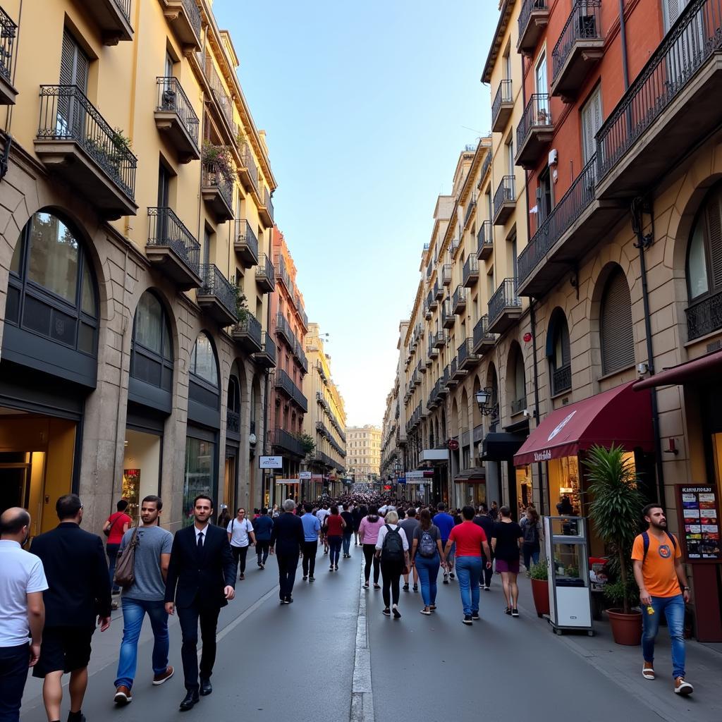 Exploring the vibrant streets of Barcelona, Spain.